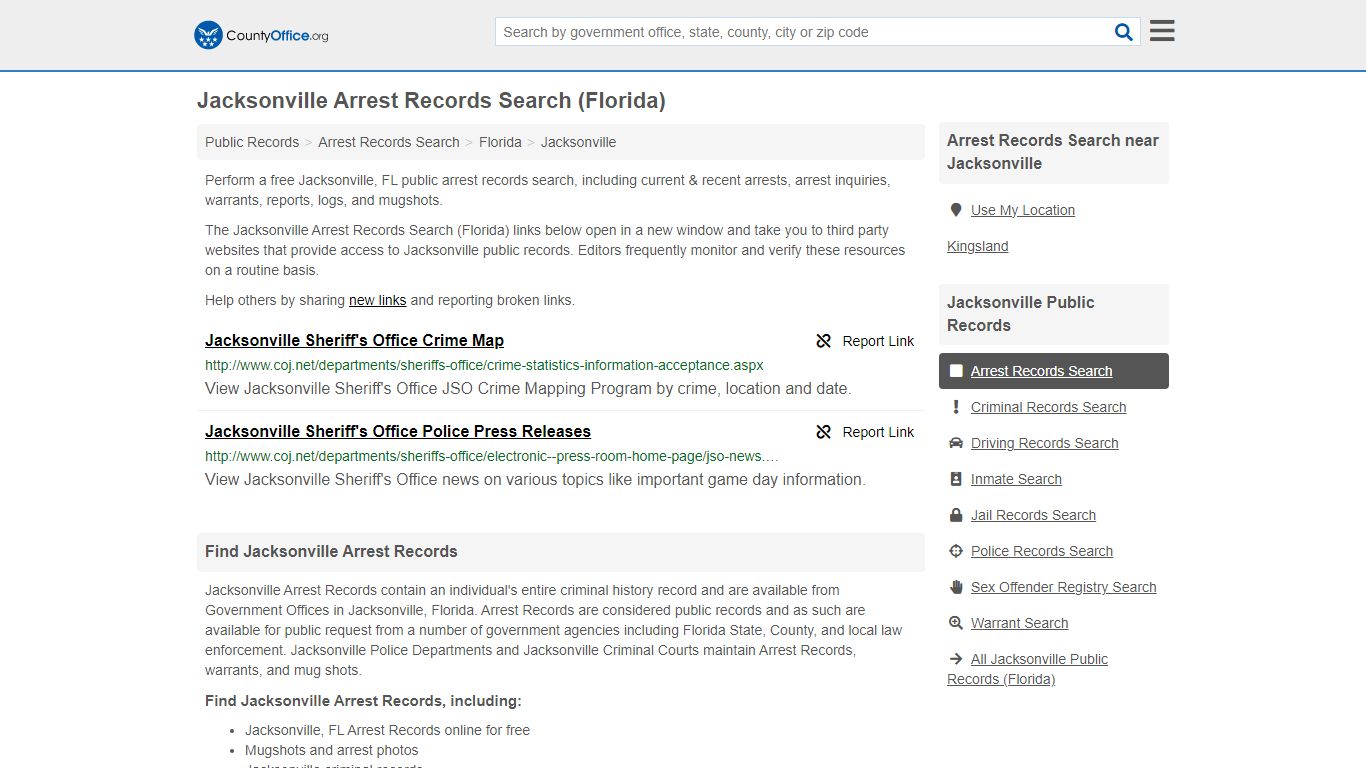 Arrest Records Search - Jacksonville, FL (Arrests & Mugshots)